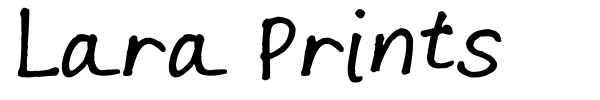Lara Prints font preview